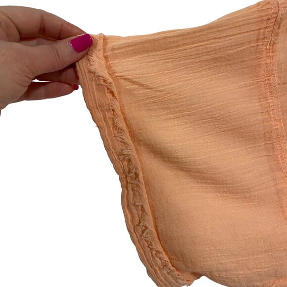 Free People Intimately Sleep Talk Shirt Electric Peach Size XS NWOT - Picture 4 of 10